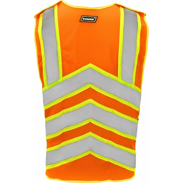 Flame-Retardant Breakaway Vest Class 2 W/ Wraparound Closure (Orange/Medium-Large)